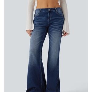 Women's Blue Flared Jeans Regular